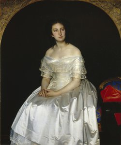 Portræt af prinsesse Maria Vasilyevna Vorontsova 1819-1894, 1851 af Sergei Konstantinovich Zaryanko