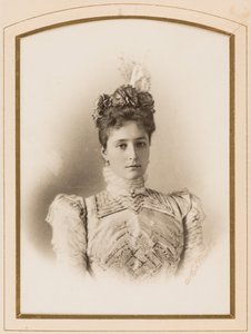 Elisabeth Fiodorovna de Russie (Elisabeth de Hesse Darmstadt) (1864-1918) - Prinsesse af Hessen ved Rhinen, storhertuginde Elizabeth Fyodorovna af Rusland, af Levitsky, Sergei Lvovich (1819-1898). Albumin foto. Privat samling