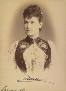 Marie Pavlovna de Russie - Storhertuginde Maria Pavlovna af Rusland (1854-1920), af Levitsky, Sergei Lvovich (1819-1898). Sølv gelatine fotografering af Sergei Lvovich Levitsky