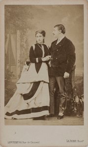 Paul Pavlovich Demidoff, 2. prins af San Donato 1839-1885, med sin kone, Maria..., 1863.