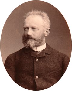 Portræt af komponisten Piotr Tchaikovsky (Piotr Piotr Petr Ilitch Tchaikovski) (Tchaikowsky, Tchaikovsky) (1840-1893). Albumin-billede af Sergei Lvovich Levitsky (1819-1898)