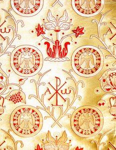 Olovyanishnikov Manufactory Gold Satin, begyndelsen af det 20. århundrede (tekstil)
