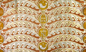 Olovyanishnikov Manufactory Gold Satin, begyndelsen af det 20. århundrede (tekstil)