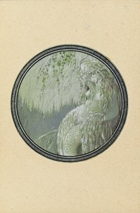 Rusalka. Illustration til digtet Ruslan og Lyudmila af A. Pushkin, 1921-1926.