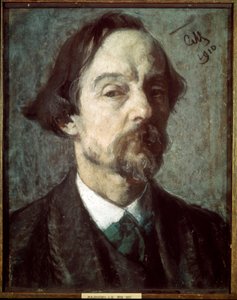 Selvportræt. Værk af Sergei Vasilyevich Malyutin (Serguei Maliutin) (1859-1937), pastel på papir