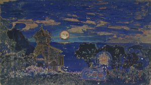 Scenedesign til operaen Kashchey the Deathless af N. Rimsky-Korsakov, 1902