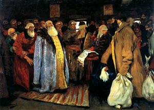 Ankomsten af en voivode, 1907. af Sergei Vasilyevich Ivanov
