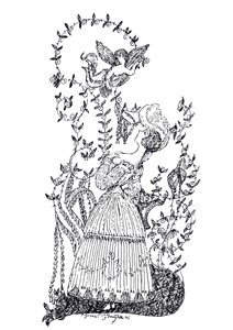 Illustration til essayet Den blå rose af S. Makovsky, 1907 af Sergei Yurievich Sudeykin