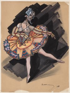 Fedukken. Kostumedesign til Anna Pavlova, 1924