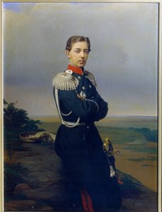 Portræt af storhertug (Tsarevich) Nicholas Alexandrovich af Rusland (Nikolai Aleksandrovitch Romanov