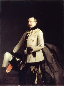 Portræt af Alexander Dmitrievich Ponomarev, Poruchik af His Majestys Life-Guards Husar Regiment, 1855
