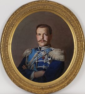 Portræt af kejser Alexander III 1845-1894, ca 1865