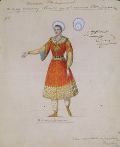 Kostumedesign til balletten Tsarina Syuyumbeki af A. Blanche, 1832 af Serkov