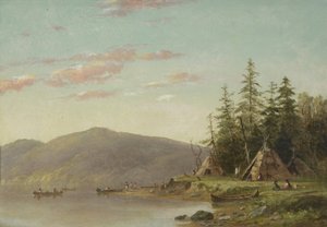Chippewa-lejren på Upper Mississippi