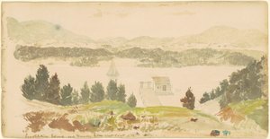 Constitution Island og Foundry fra West Point, New York