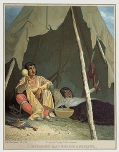 Amerikansk shaman, ca. 1850 (illustration)