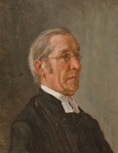 Portræt af en præst af Severin Falkman
