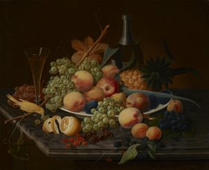 Stilleben med frugt af Severin Roesen