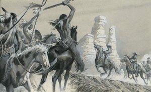 Bøffel-vold af Severino Baraldi