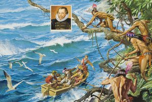 Sir Francis Drake (ca. 1540-96) (gouache på papir) af Severino Baraldi