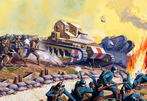 Kampvogne på vestfronten af Severino Baraldi