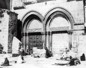 Indgang til Den Hellige Gravs Kirke, 1865