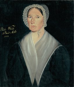 Portræt af Mrs. William W. Welch, ca. 1837. af Sheldon Peck
