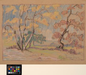Impressions, ca. 1931 (pastel på papir) af Sherman Trease
