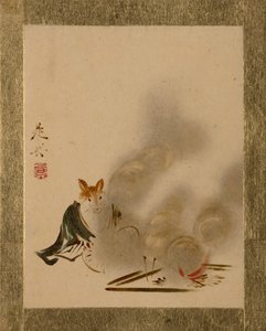 Fox fra Mystic Fire. af Shibata Zeshin