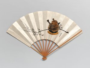 Blommegren og tekande. af Shibata Zeshin