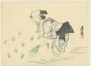 Risplantende kvinde af Shibata Zeshin