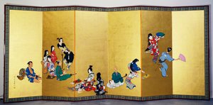 The Four Elegant Pastimes - Music, the Game of Go af Shibata Zeshin