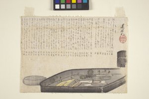 Toiletsæt, dato ukendt (print) af Shibata Zeshin