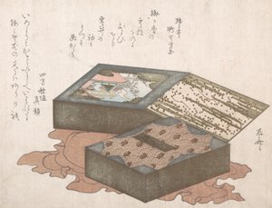 Kager i æske med indpakningsdug, 1800-tallet., 1800-tallet. af Shinsai