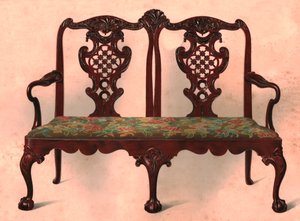 Sofa, 1906 af Shirley Charles Llewellyn Slocombe