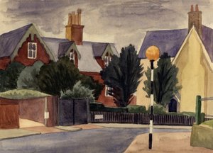 Belisha-fyrtårn, c1951. af Shirley Markham