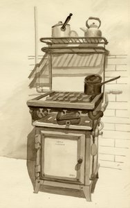 Gaskomfur, 1951. af Shirley Markham