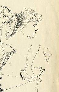 Hoved-, hænder- og foddetalje, 1953. af Shirley Markham