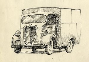 Lorry, 1951. af Shirley Markham