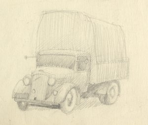 Lorry, 1951. af Shirley Markham