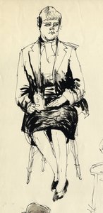 Siddende kvinde, 1953. af Shirley Markham