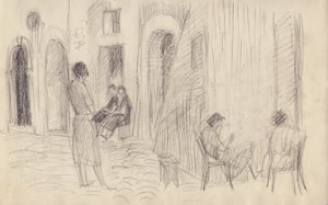 Gadebillede, Italien, c1950. af Shirley Markham
