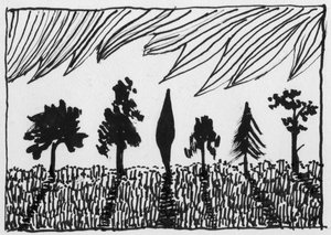 Træer, 1951. af Shirley Markham