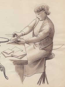 Kvindestrygning, 1951. af Shirley Markham