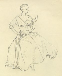 Kvinde med halskæde, c1952. af Shirley Markham