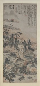 Beruset i Autumn Woods, ca. 1702. af Shitao
