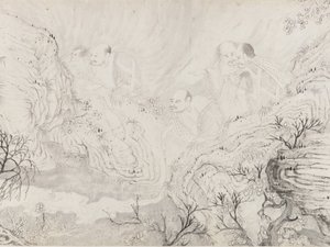 The Sixteen Luohans, dateret 1667.
