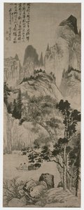 Landskab for Yongweng, Qing-dynastiet, ca. 1687-90 (blæk på papir) af Shitao Daoji