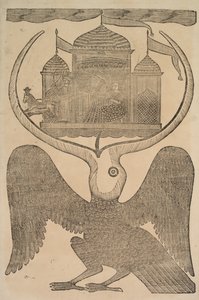 Jatayu Rama Mytisk fugl hindrer Ravanas vogn, forsøger at forhindre bortførelse af Sita, 1800-tallet.