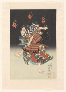 Nakamura Shikan II som de vos (kitsune) Genkurô i scenestykket 